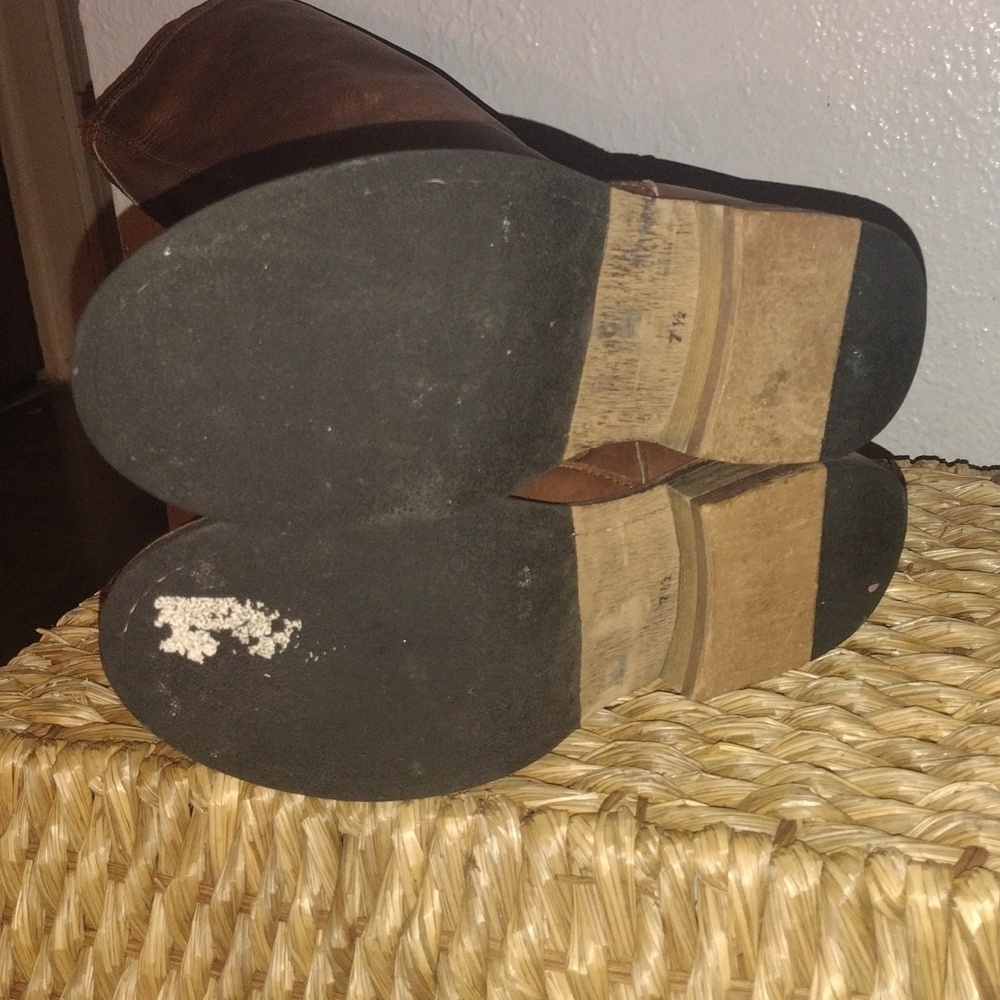 Brown Leather Steve Madden Knee High Boots 7.5 - Picture 7 of 8